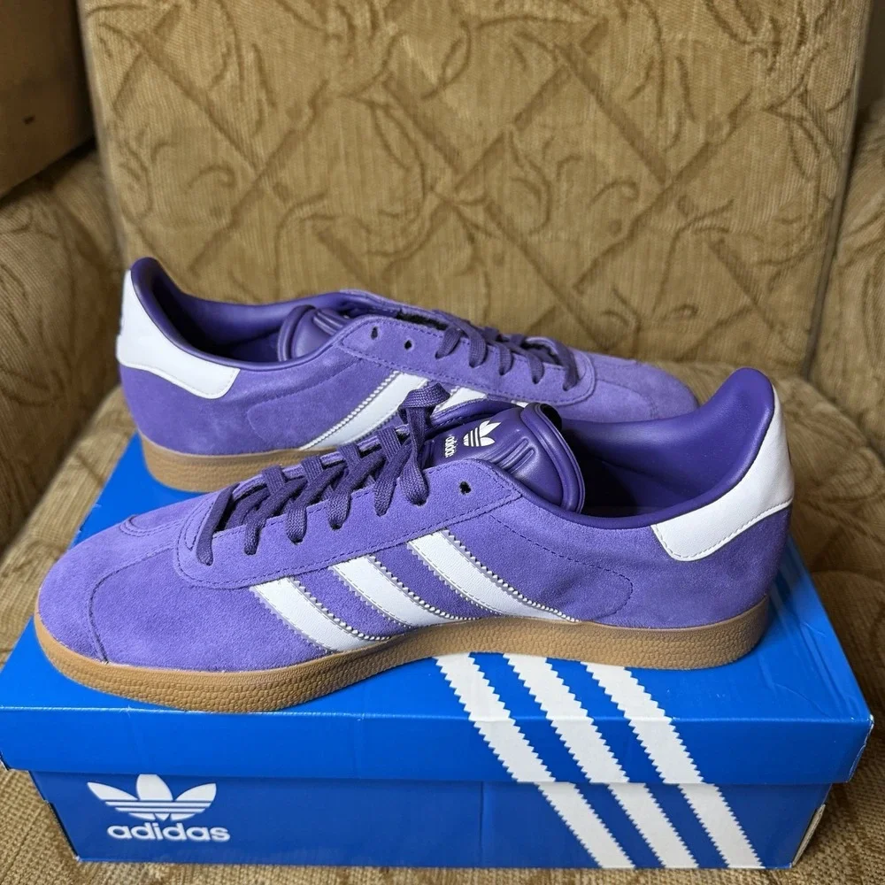 Adidas Gazelle Terrace Real Madrid Purple Suede JS3041 Sneaker Men's Size 8